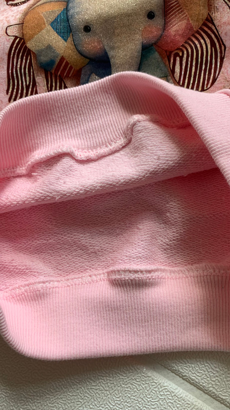 بلوز بچه گانه دورس سه نخ لاکرادار طرح فیل