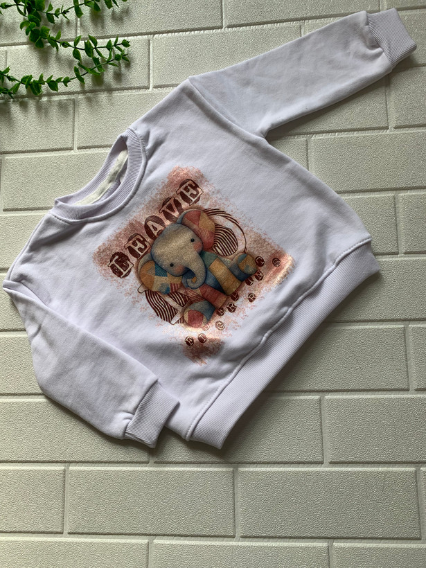 بلوز بچه گانه دورس سه نخ لاکرادار طرح فیل