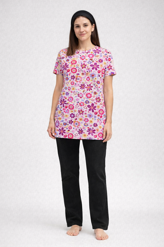 تیشرت زنانه نخی سایز ۴