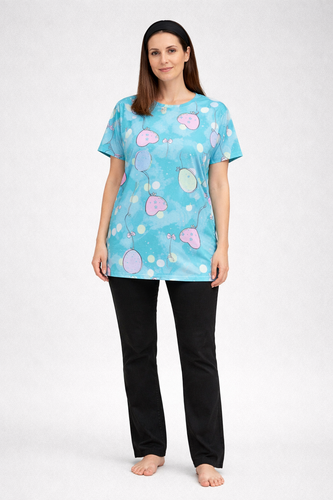 تیشرت زنانه نخی سایز ۳