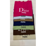 تیشرت زنانه نخ پنبه باکسی dior