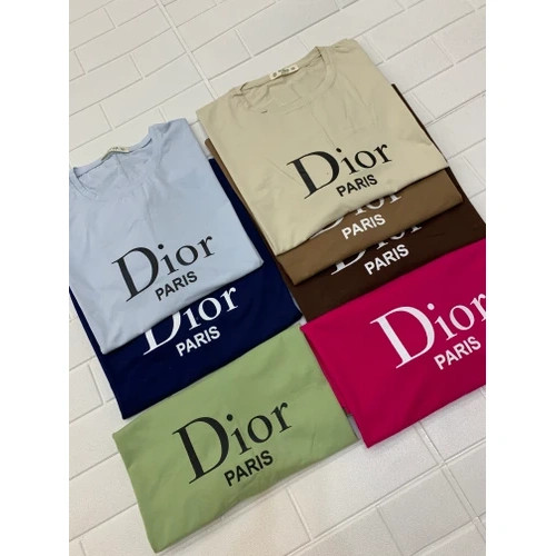تیشرت زنانه نخ پنبه باکسی dior